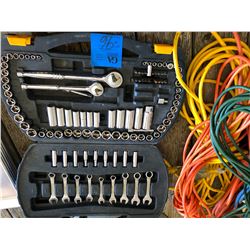 Master Craft Tool Set in Case (a Few Missing) Plus 8 Ext. Cords