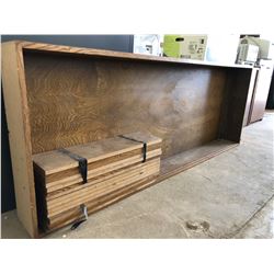 7' Wooden Shelving Unit