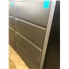Image 1 : Dark Grey 4 Drawer Lateral File Cabinet