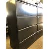 Image 1 : Dark Grey 4 Drawer Lateral File Cabinet