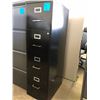 Image 3 : 72" Black Locking Steel Storage Cabinet Plus Black 4 Drawer File Cabinet