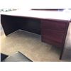 Image 3 : 3 Piece L-Shape Cherry Wood Finish Office Desk (Exec Cond)
