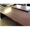 Image 4 : 3 Piece L-Shape Cherry Wood Finish Office Desk (Exec Cond)