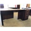 Image 1 : Cherrywood Finish Work Table Plus Matching 3 Drawer Cabinet