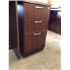 Image 2 : Cherrywood Finish Work Table Plus Matching 3 Drawer Cabinet