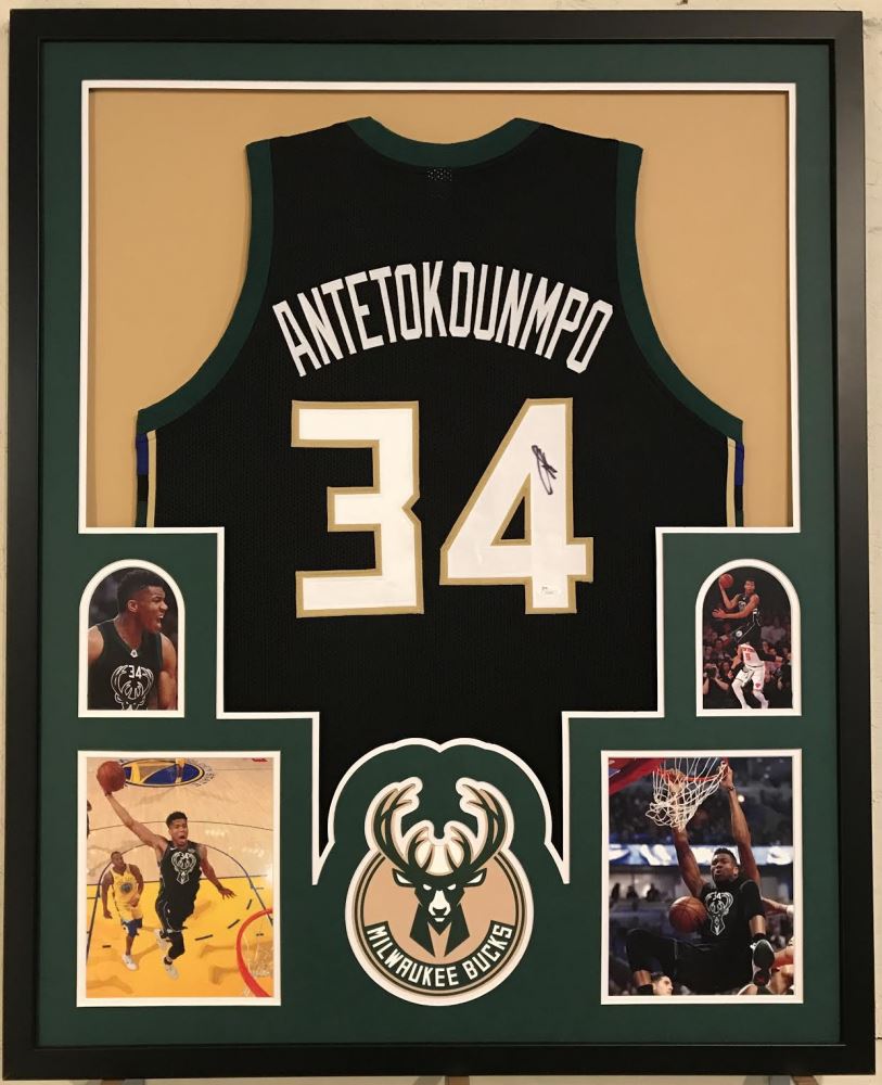 giannis framed jersey