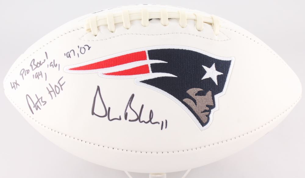 drew bledsoe signed football