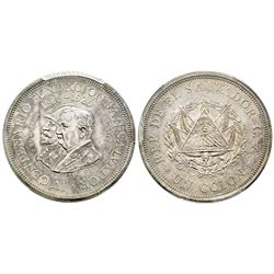 El Salvador, République Colon, Mexico City, 1925 Mo, 400ème Anniversaire de San Salvador, AG 25 g. R