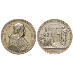 Pio X 1903-1914 Medaglia in argento, 1912, AN IX,     AG 35 g., 44 mm, Opus Bianchi Avers : PIVS X P