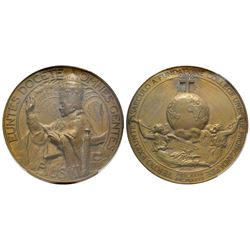Pio XI 1922-1939 Medaglia, 1927, AE 106 g., 60 mm,     Opus : Silvio Silva    Avers : EUNTES DOCETE 