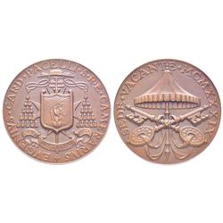 Sede Vacante 1939 Medaglia emessa dal Cardinal Camerlengo Eugenio Pacelli, AE 22 g., 37 mm. Ref : Bo