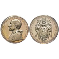 Pio XII 1939-1958 Medaglia in argento, 1939, AN I, AG 39 g., 44 mm, Opus Mistruzzi Avers : PIVS XII 