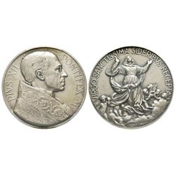 Pio XII 1939-1958 Medaglia in argento, 1950, AG,58,5 mm, Opus Mistruzzi Avers : PIVS XII PONTIFEX M 