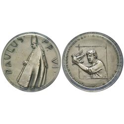 Paolo VI 1963-1978 Medaglia in argento, 1977, Anno XV, AG 39 g., 44 mm, Opus Fabbri Ref : Mont. 31  