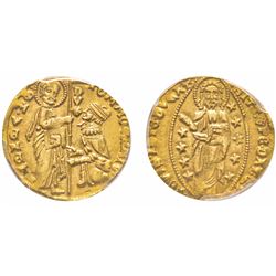 Venezia, Tomaso Mocenigo 1414-1423 Zecchino, ND, AU 3.52 g. Ref : Paolucci 1, Fr. 1231  Conservation