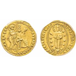 Venezia, Andrea Vendramin 1476-1478 Zecchino, ND, AU 3.52 g. Ref : Paolucci 1, Fr. 1238  Conservatio