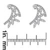 Image 3 : 0.59 ctw Diamond Earrings - 18KT White Gold