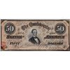 Image 1 : 1864 $50 Confederate States of America Note