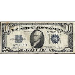 1934C $10 Silver Certificate Note