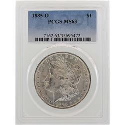 1885-O $1 Morgan Silver Dollar Coin PCGS MS63