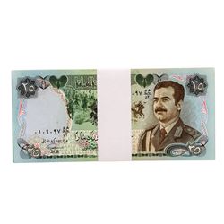Lot of (25) Iraqi 25 Dinars Saddam Hussein Notes