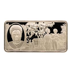 500 Grain Sterling Silver Franklin Mint 100 Greatest Americans Ingot