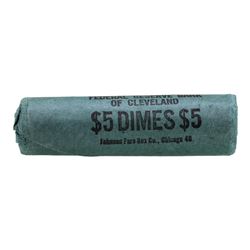 Roll of (50) 1964 Brilliant Uncirculated Roosevelt Dimes