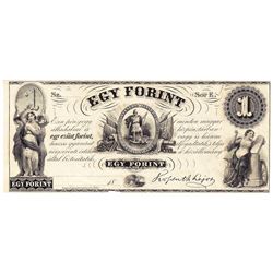 1800's $1 EGY Forint - Obsolete Note UNC