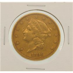 1896-S $20 Liberty Head Double Eagle Gold Coin