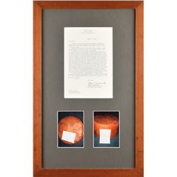 John F. Kennedy's Brown Leather Ottoman Hassock