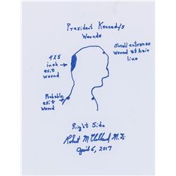 John F. Kennedy Assassination: Dr. Robert McClelland Original Sketch