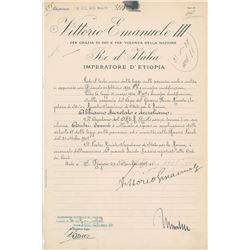 Benito Mussolini and Vittorio Emanuele III