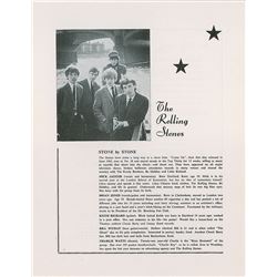 Rolling Stones 1964 'A Night with the Stars' Program