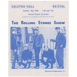 Rolling Stones 1964 Colston Hall Program