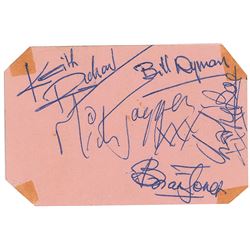 Rolling Stones Signed Business Card