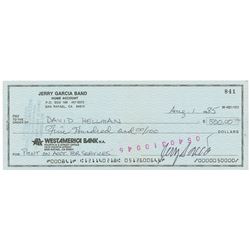 Jerry Garcia Signed Check