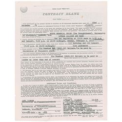 Luther Allison Signed Document