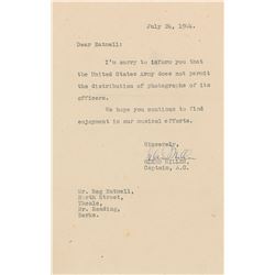 Glenn Miller Typed Letter Signed