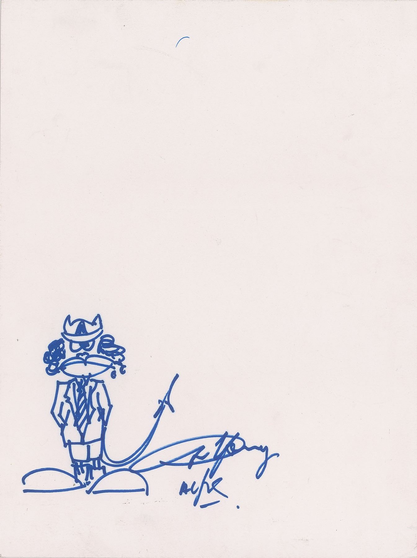 AC/DC: Angus Young Signed Sketch