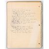 Image 10 : Boston: Brad Delp's Notebook with Handwritten Notes and Lyrics