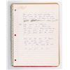 Image 2 : Boston: Brad Delp's Notebook with Handwritten Notes and Lyrics