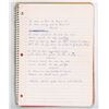 Image 6 : Boston: Brad Delp's Notebook with Handwritten Notes and Lyrics