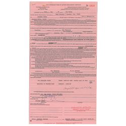 Solomon Burke Document Signed