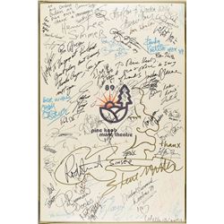 1989 Pine Knob Music Theatre Multi-Signed Poster