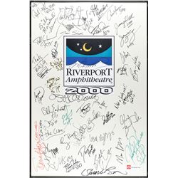 2000 Riverport Amphitheatre Multi-Signed Poster