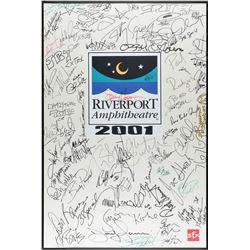 2001 Riverport Amphitheatre Multi-Signed Poster