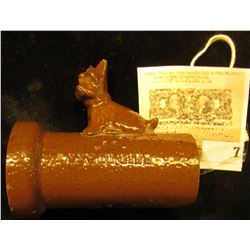Stoneware "Scotty (Dog) Drain Pipe" Advertising piece.
