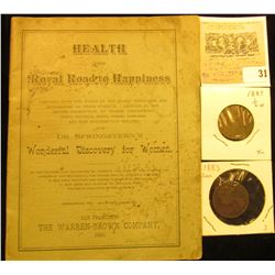 1890 San Francisco The Warren-Brown Company booklet "Health The Royal Road to Happiness…with Dr. Spr
