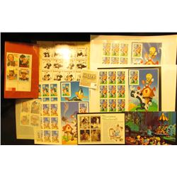 Walt Disney World Post card; Norman Rockwell Souvenir sheet with $2 face in Mint Stamps; Scott 1136 