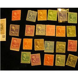 Set of Scott #803-31 Famous Americans Mint, some with light hinge. Missing only #803, 823, 826, 827,